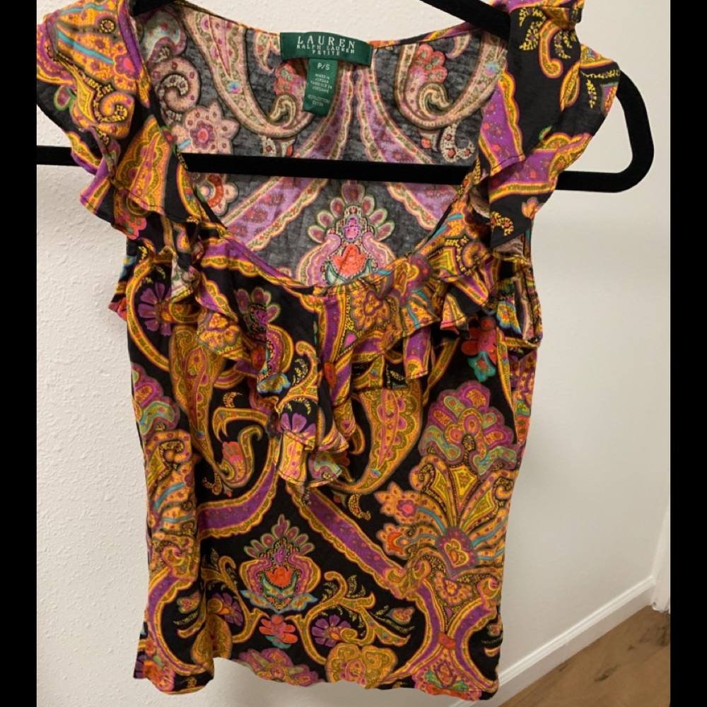 Lauren Ralph Lauren Multicolor Ruffle top SP